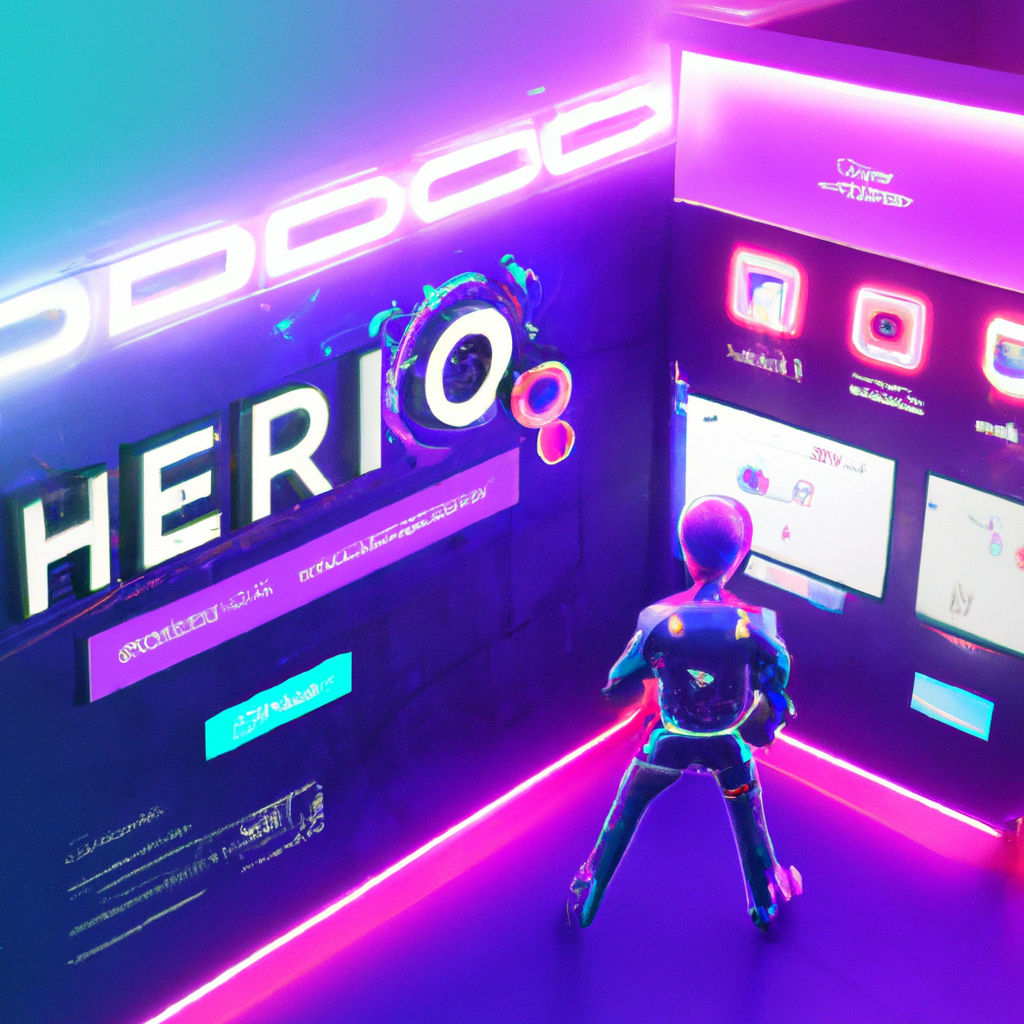 ArcadeForge hero montage showing quick matches and neon interfaces